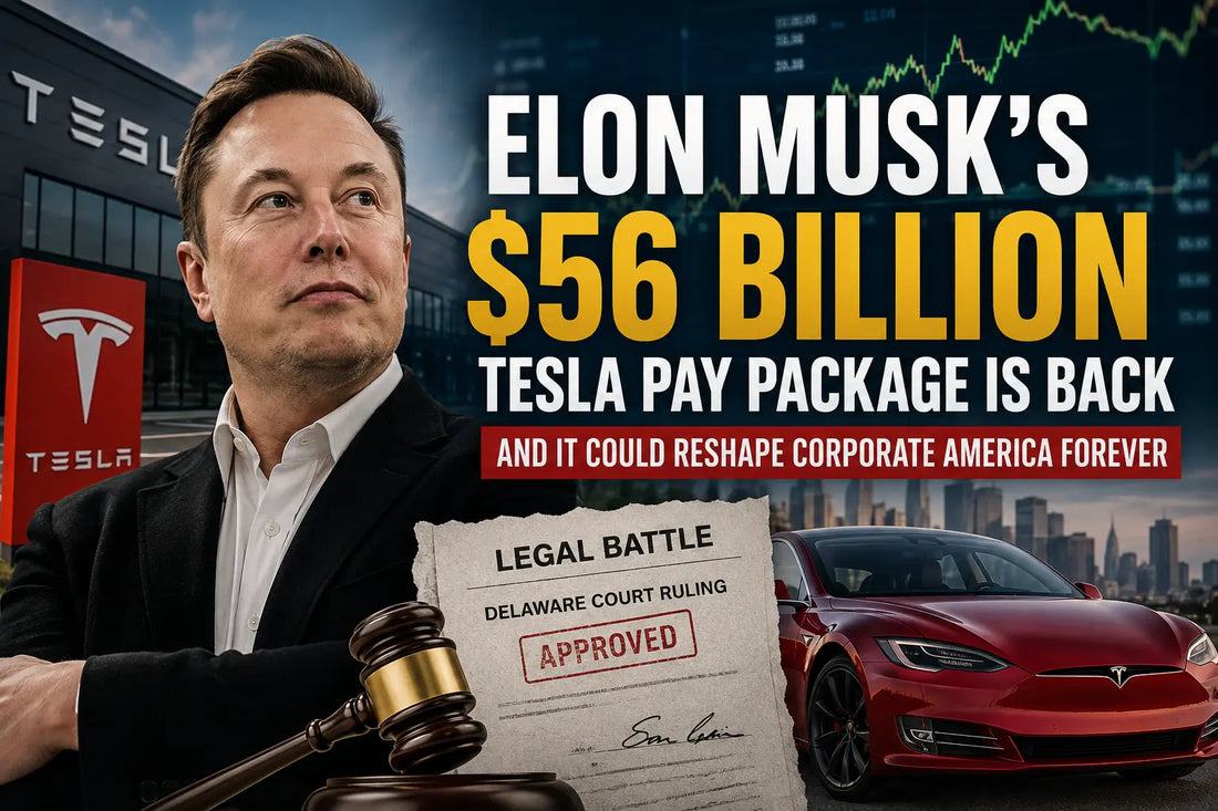 Elon Musk’s $56 Billion Tesla Pay Package Is Back — And It Could Reshape Corporate America Forever WIGOO