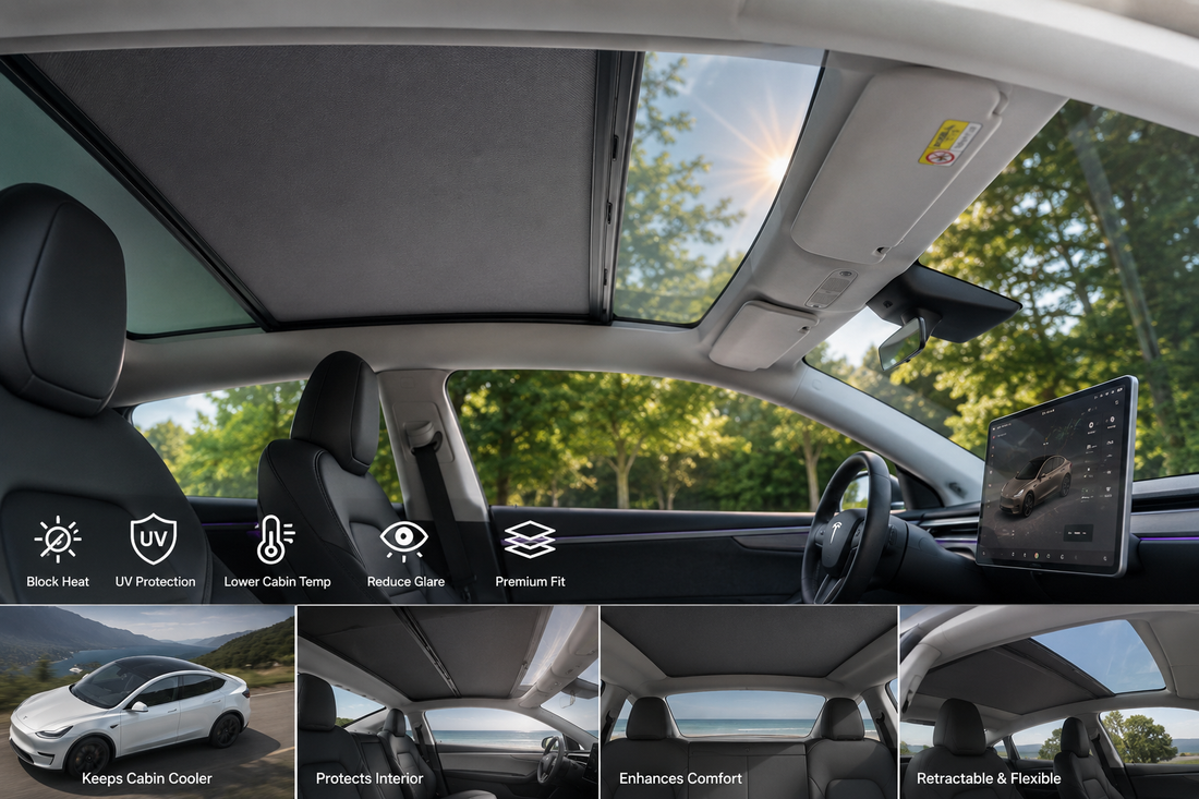 2025 Tesla Model Y Juniper Sunshade Guide: Why Owners Are Suddenly Obsessed With Cabin Heat, UV Protection, and Glass Roof Comfort WIGOO