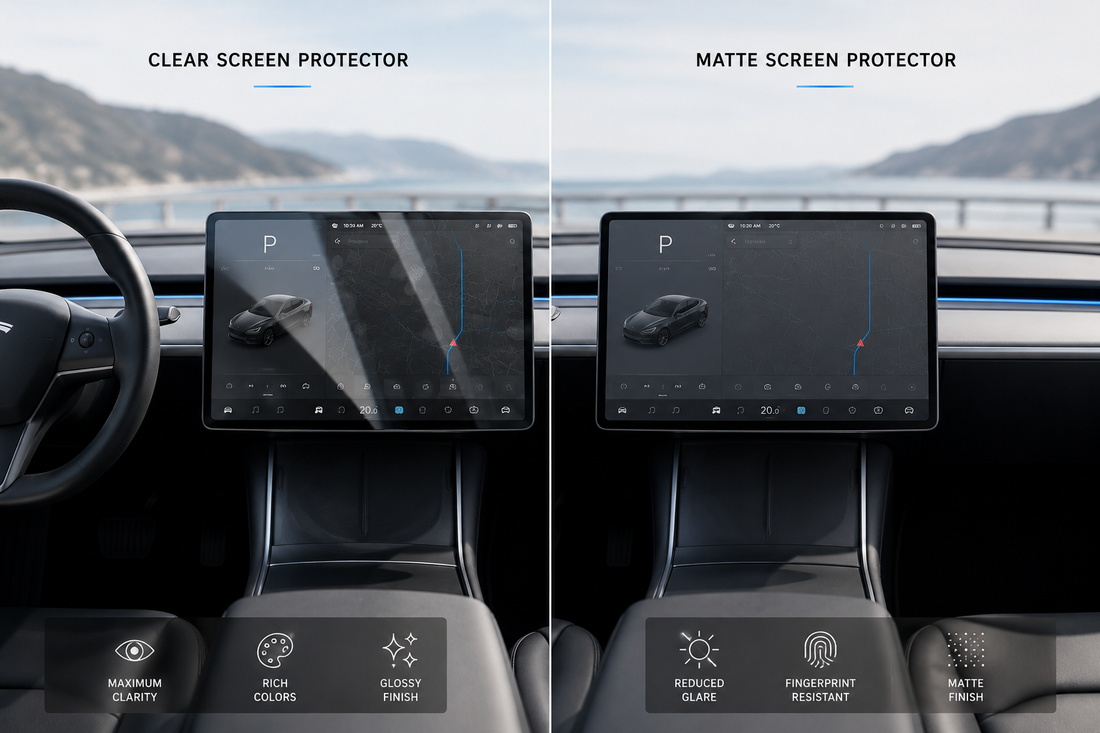 Clear vs Matte Tesla Screen Protectors in 2026: The Debate Every Model 3 and Model Y Owner Eventually Has WIGOO