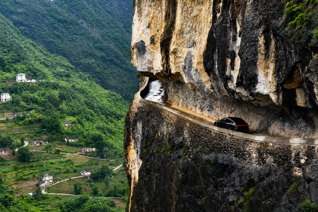 Tesla FSD Takes on a Cliffside Road in China, and Elon Musk’s Repost Sparks a Fascinating Conversation WIGOO