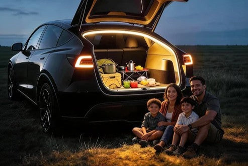 Tesla Model Y Trunk Lighting Upgrade: Why Wigoo COB LED Light Strip Improves Everyday Driving Experience WIGOO