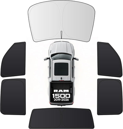 Car interior accessories set for RAM 1500 2019-2026 on a white background