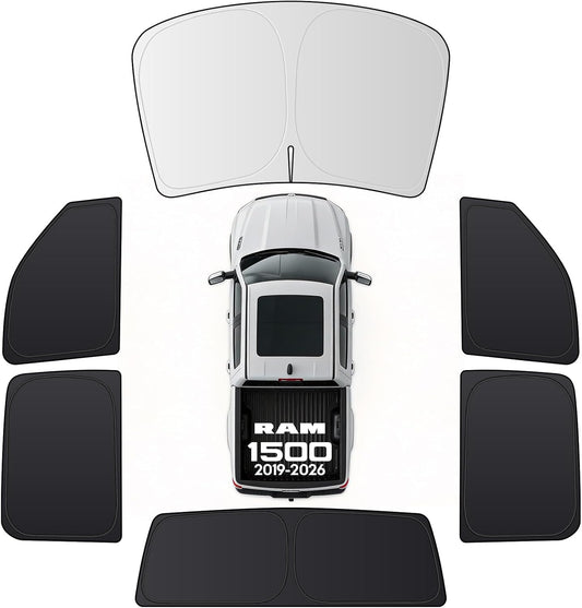 Car interior accessories set for RAM 1500 2019-2026 on a white background