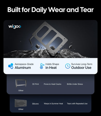 Wigoo Front License Plate Holder for Tesla Model Y Juniper Accessories【No Drill, Camera-Compatible, Car Wash Safe】 Anti-Theft License Plate Mount for Model Y Juniper (Excludes Standard Performance) WIGOO
