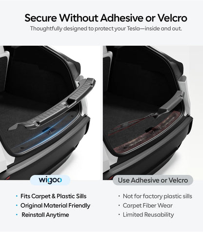Wigoo Rear Bumper Guard for 2025-2026 Tesla Model Y Juniper Accessories WIGOO