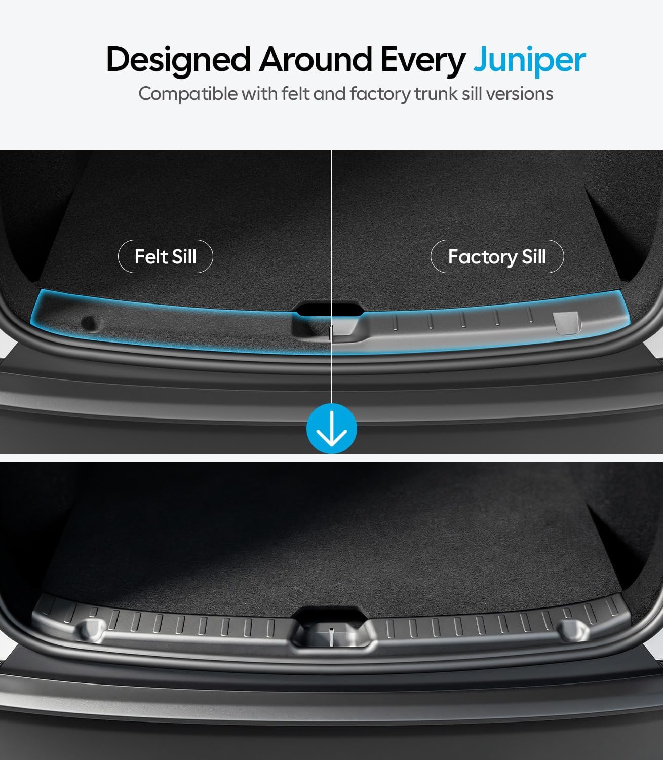 Wigoo Rear Bumper Guard for 2025-2026 Tesla Model Y Juniper Accessories WIGOO