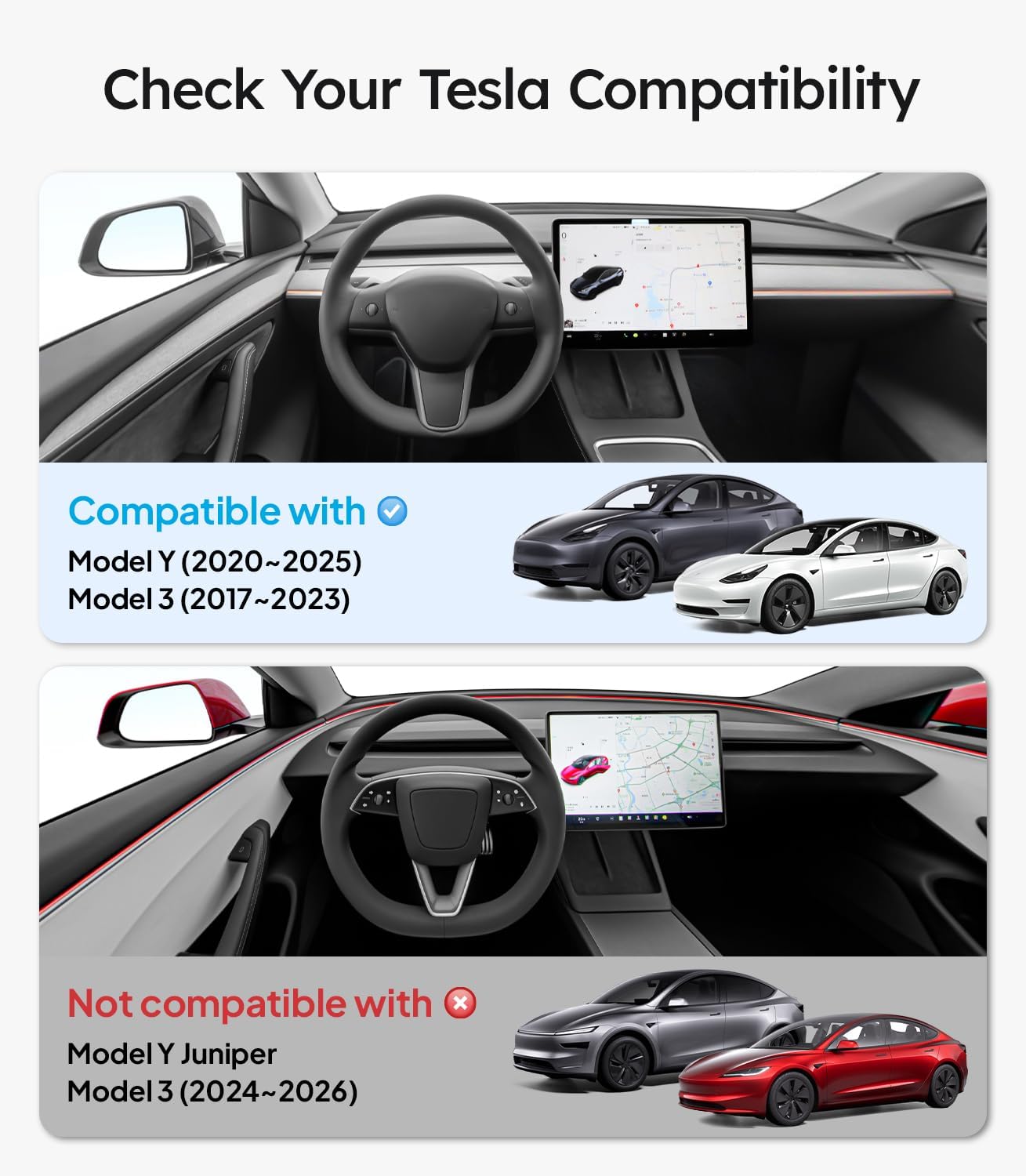Wigoo Screen Protector Matte For Model Y（2020-2025） & Model 3（2017-2023） WIGOO