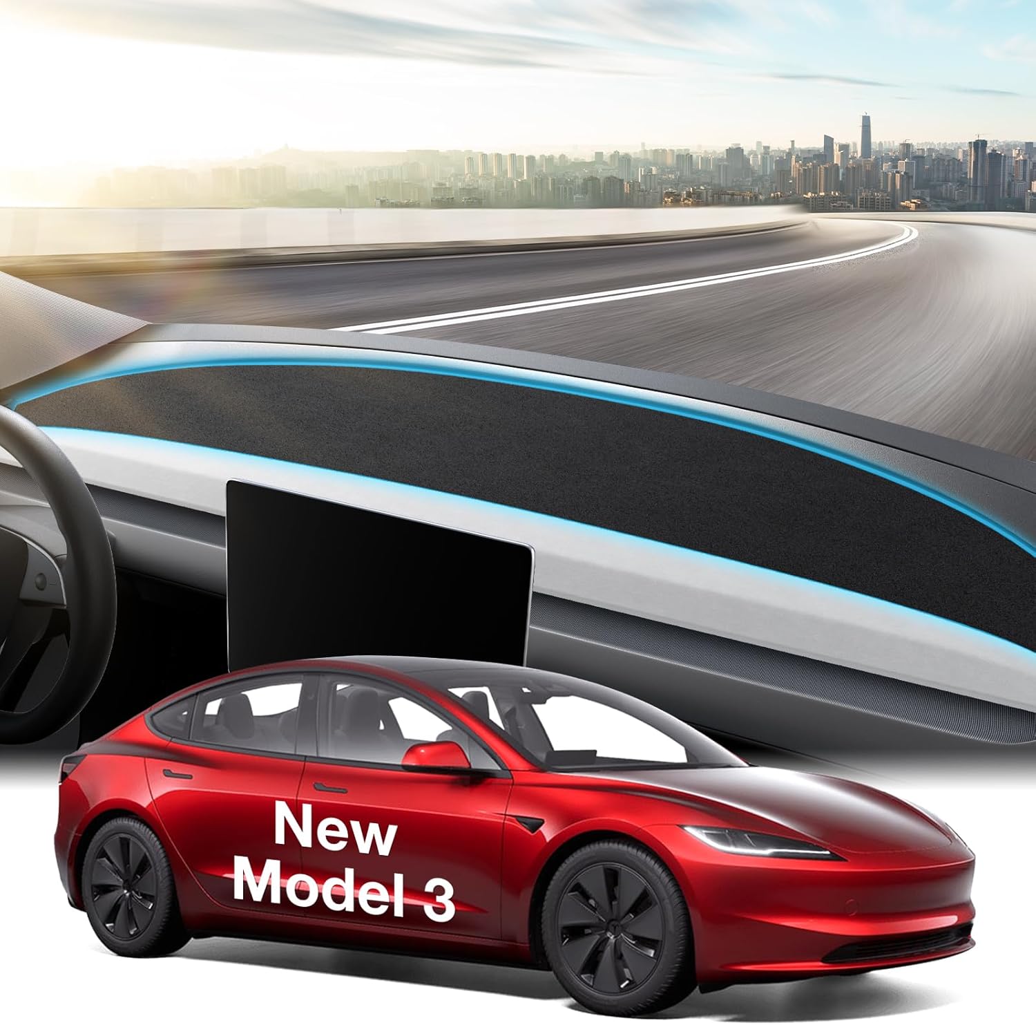 Wigoo Dashboard Cover For New Model 3 (2024-2026) WIGOO