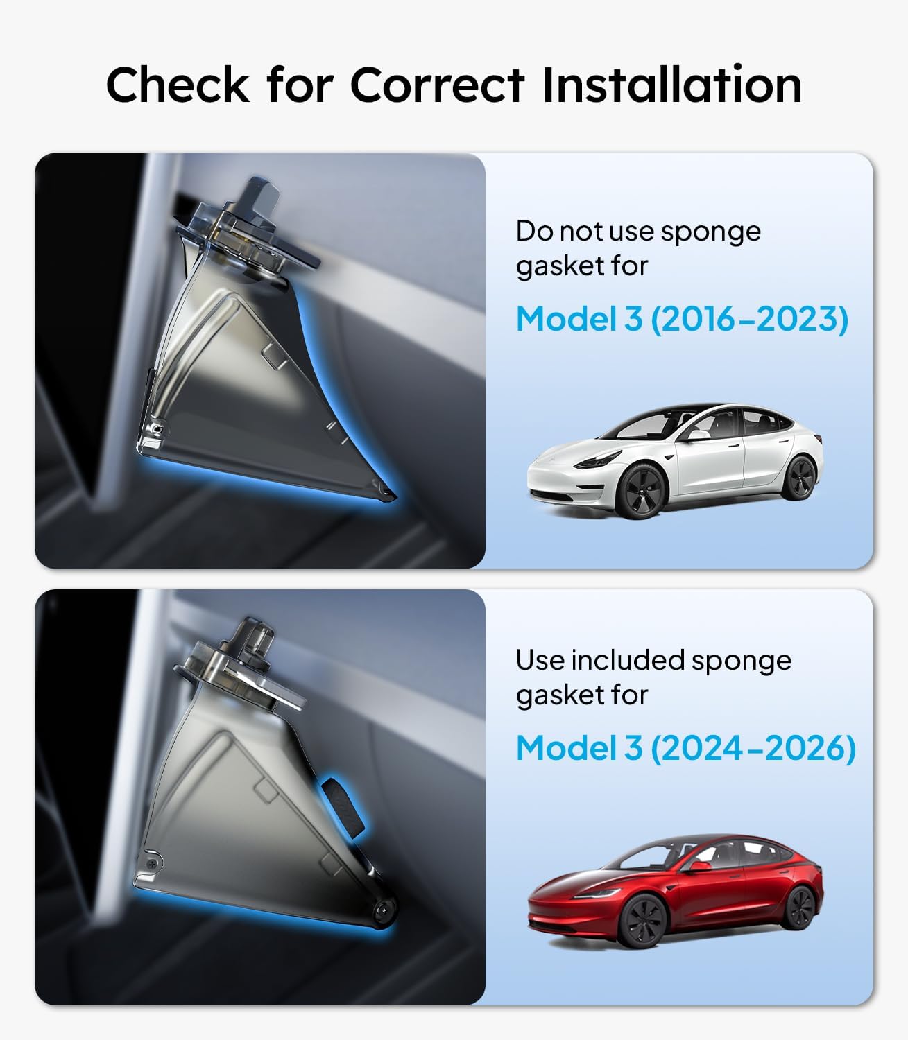 Wigoo Under Screen Organizer For Model 3 2016~2026 WIGOO