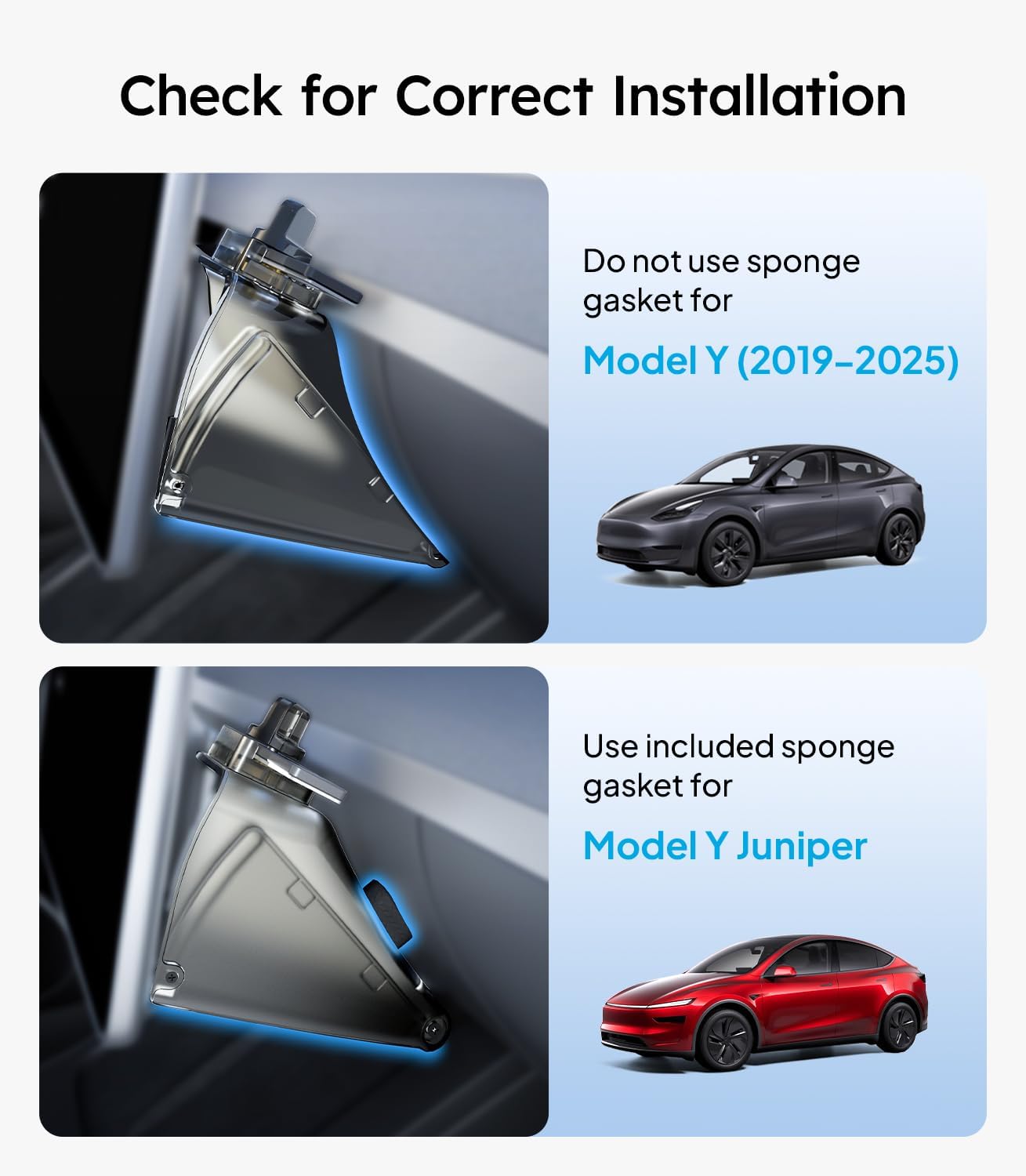 Wigoo Under Screen Organizer For Model Y 2019~2026/Model Y Juniper 2025~2026 WIGOO