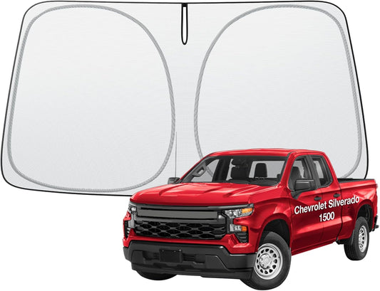 Wigoo Windshield Sunshade For Chevrolet Silverado 1500 WIGOO