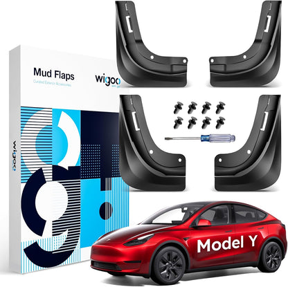 Wigoo Upgraded Mud Flaps For Model Y（2020-2024） WIGOO