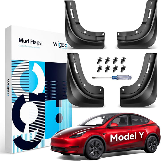 Wigoo Upgraded Mud Flaps For Model Y（2020-2024） WIGOO