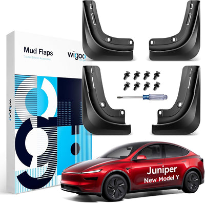 Wigoo Mud Flaps No Drilling For New Model Y Juniper WIGOO